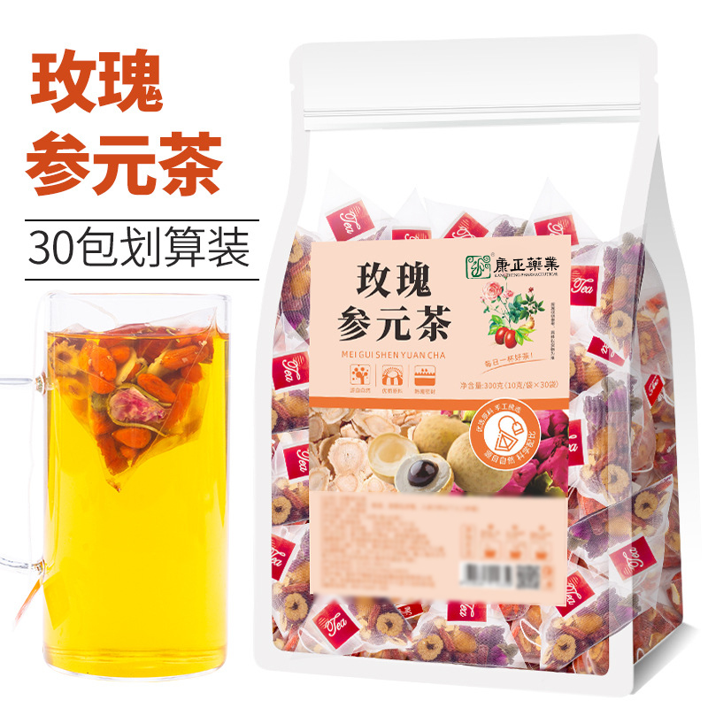 玫瑰参元茶30包(三角茶包)